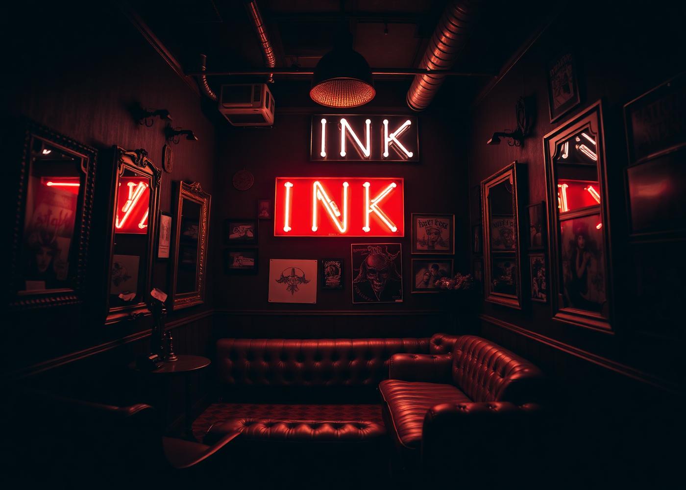 Wnętrze studia Noir Ink